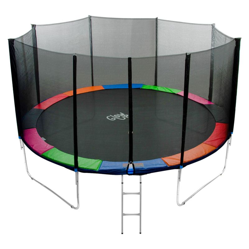 GLOWUP - Cama Elastica Mas Malla Y Escalera 14 Ft