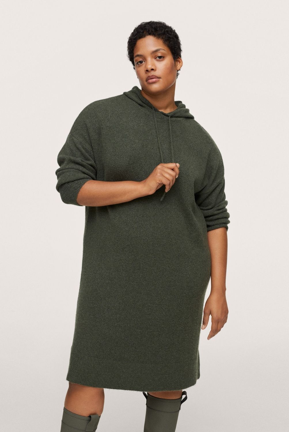 MANGO - Vestido Punto Fino Rouse Mujer