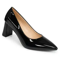 MD - Zapatos Tacones Mujer Taco Ancho Charol