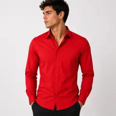 XPRESS RECHARGE - Camisa lisa de vestir para hombre