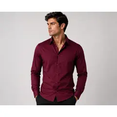 XPRESS RECHARGE - Camisa lisa de vestir para hombre