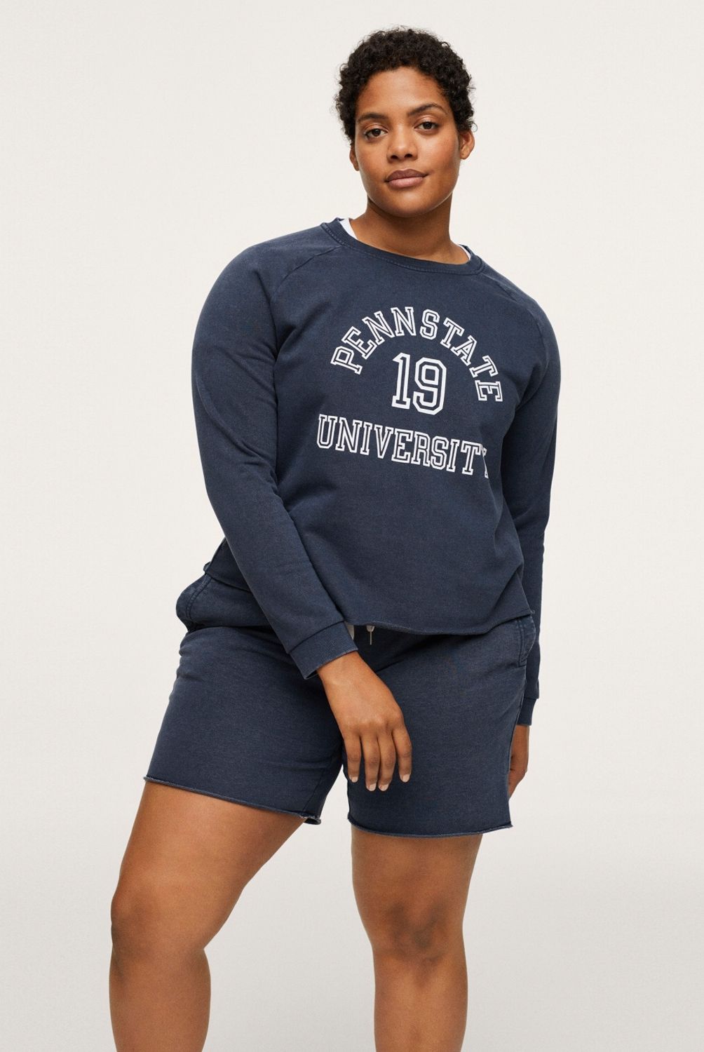 MANGO - Poleron Mensaje Estampado Dinou Mujer