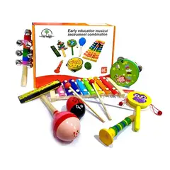 MONTESSORI WOOD - Set 8 Instrumentos Musicales Montessori de Madera