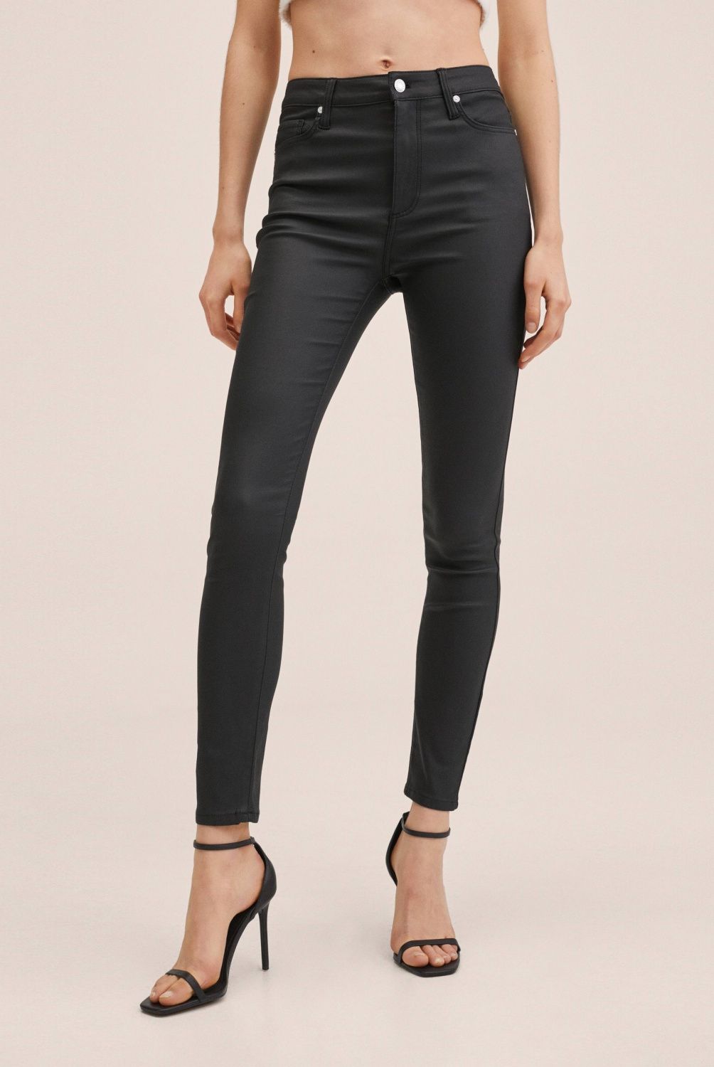 MANGO - Jeans Skinny Anne Tiro Alto Mango