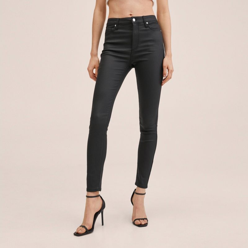 MANGO - Jeans Skinny Anne Tiro Alto Mango