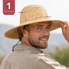 UTILISIMO - Sombrero Chupalla Huaso Tradicional Hombre Fiestas Patrias