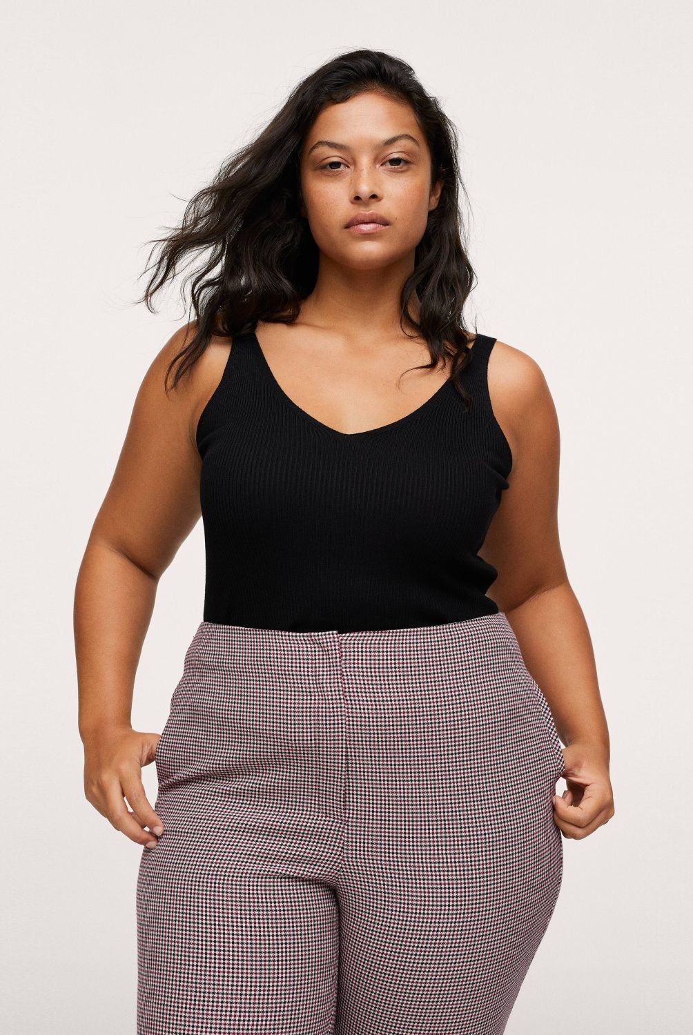 MANGO - Pantalón Pitillo Crop Xipy1 Mujer