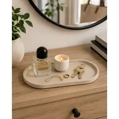 PRINTS PATRO - Bandeja Ovalada Decorativa Organizadora Minimalista