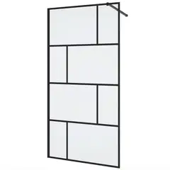 DOER - Mampara Fija marco negro 100x195cm