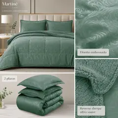 MARTINÉ - CUBRECAMA SHERPA SONYA 2 PLAZAS – 230 X 250 CM