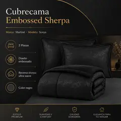 MARTINÉ - CUBRECAMA SHERPA SONYA 2 PLAZAS – 230 X 250 CM