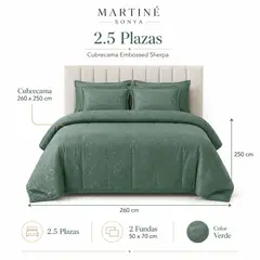 MARTINÉ - CUBRECAMA SHERPA SONYA 2.5 PLAZAS – 260 X 250 CM