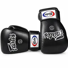 GENERICO - GUANTES DE BOXEO PROFESIONAL FAIRTEX BGV1 NEGRO - 14 OZ - CUERO GENUINO HECHO EN TAILANDIA