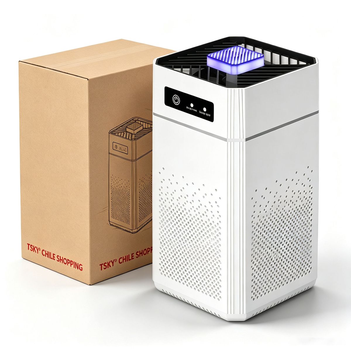 TSKY CHILE SHOPPING - Purificador De Aire Hepa Usb Portátil 50m2 Antialérgenos Silencioso Para Casa Y Oficina