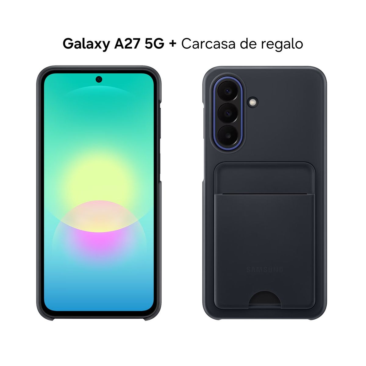 SAMSUNG - Samsung Galaxy A27 5G 256GB Awesome Blue + Carcasa Card Slot