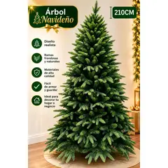 GENERICO - Árbol de Navidad Artificial Premium 210CM