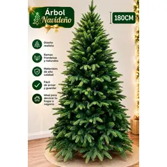 GENERICO - Árbol de Navidad Artificial Premium 180CM