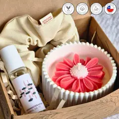 AMARU SKINCARE - Kit Regalo Mujer Vela - Aromaterapia y Scrunchie | Amaru