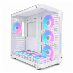 SNAKE GAMER - Gabinete Atheris White ATX Mid Tower Vidrio Templado AT880W