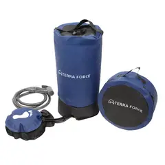 TERRA FORCE - Ducha de Camping Solar con Bomba Manual
