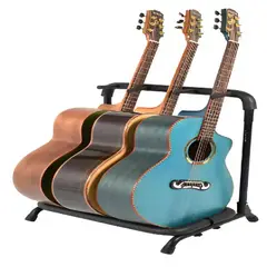 GENERICO - Atril Soporte Triple Para Guitarra Y Bajo