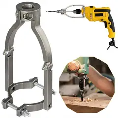 GENERICO - Adaptador Herramienta Cuadrada Taladro Pedestal Soporte Prensa Yugo Abrazadera Fijar Broca Manual