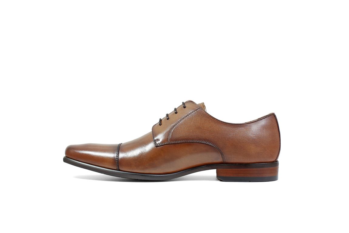 Zapatos Formal Postino Cap Toe Oxford Cognac