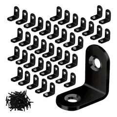 GENERICO - 20 Piezas De Soporte L De Acero Inoxidable 20x20x16mm