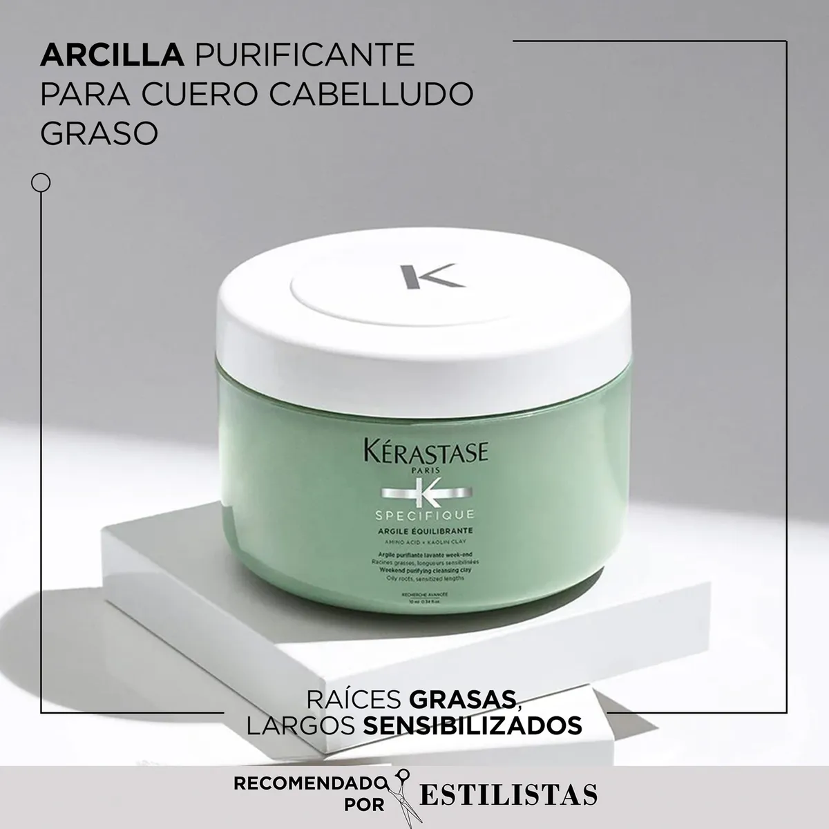 KERASTASE - Arcilla Purificante Cuero Cabelludo Graso Argile Équilibramte Specifique 250ml Kerastase