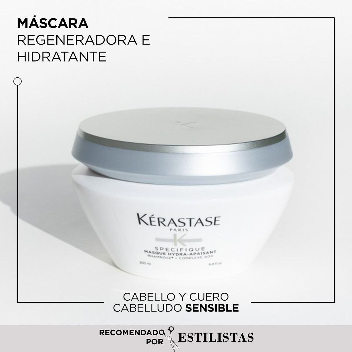 KERASTASE - Máscara Hidratante Cuero Cabelludo Desequilibrado Masque Rehydratant Specifique 200ml Kerastase