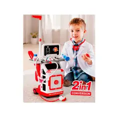 GENERICO - Carrito Médico Ambulancia 2 en 1 para Niños