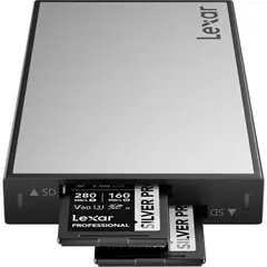 LEXAR - Lector de tarjetas SD UHS-II de doble ranura Professional Workflow