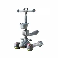 KIDSCOOL - Scooter Infantil 3 En 1 Plegable Con Asiento