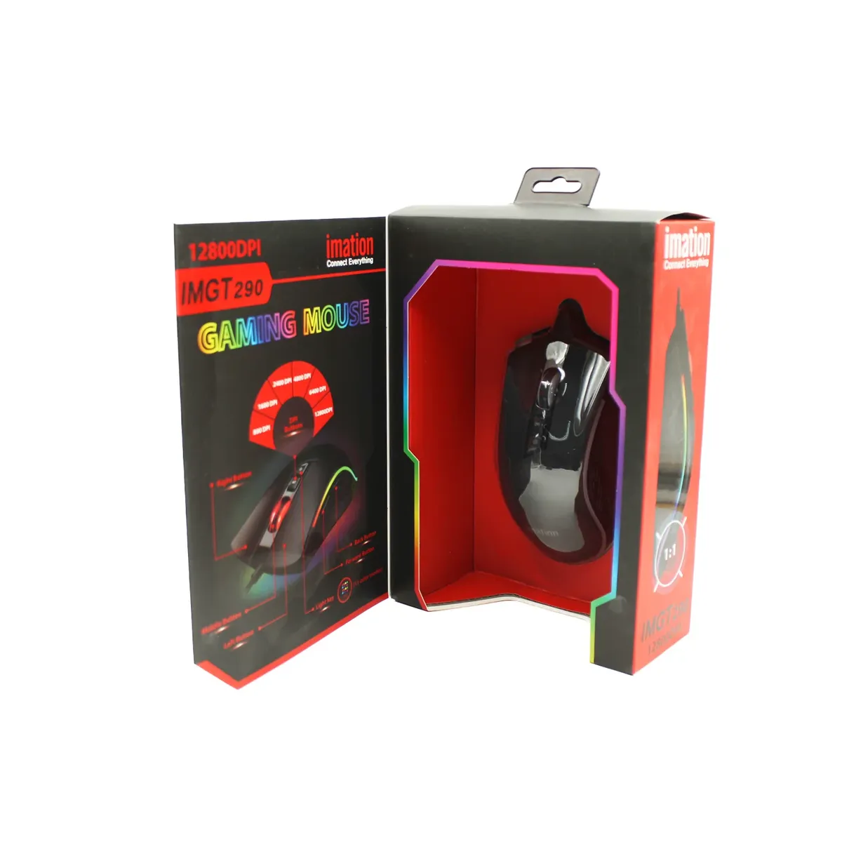 IMATION - MOUSE GAMER IMATION - RGB - 12800 DPI - IMGT290