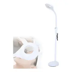 GENERICO - Lámpara lupa luz LED con pedestal cosmetología pestañas