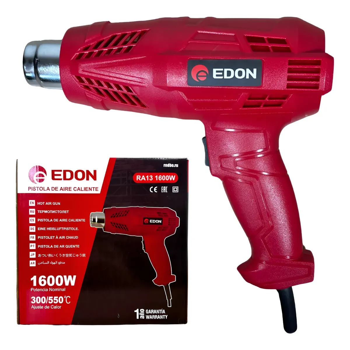 REDBO - PISTOLA DE CALOR EDON 1600W