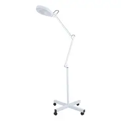 GENERICO - Lámpara lupa con luz LED pedestal con ruedas cosmetología 3