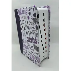 ABBA - Biblia RVR60 tamaño bolsillo PJR - Palabras de Vida. Amor lila