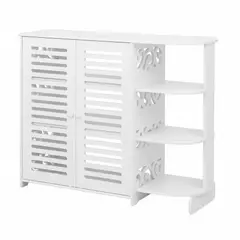 EL CONTAINER - Mueble zapatero blanco 4 niveles
