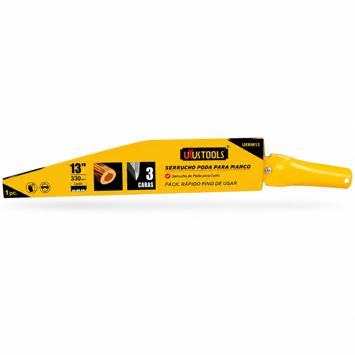 UYUSTOOL - Serrucho de Poda 13" Mango Metalico 3 Filos Uyustools Pack 2