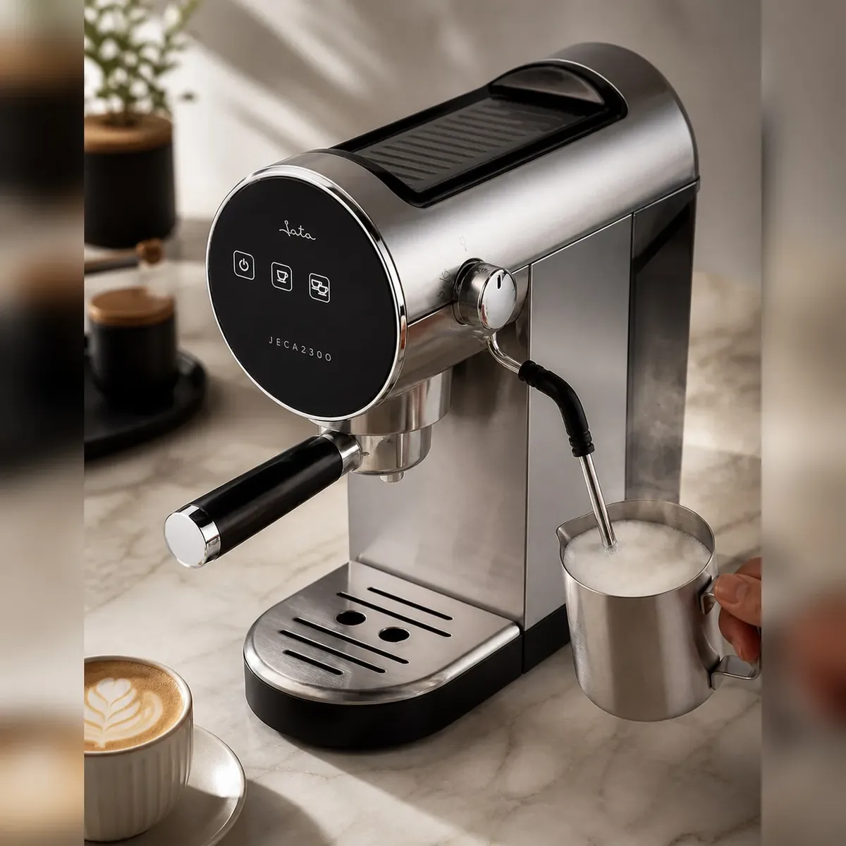 JATA - Cafetera Súper Espresso 20 Bar Inox de Jata