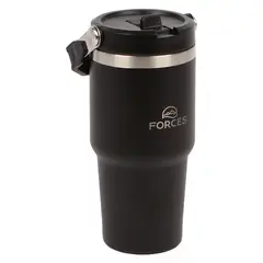 TERRA FORCE - Vaso Mug Térmico 600ml - Negro