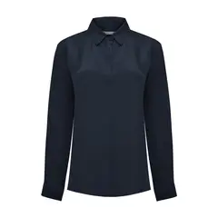 ROCKFORD - Blusa Seda Mujer Rose Azul