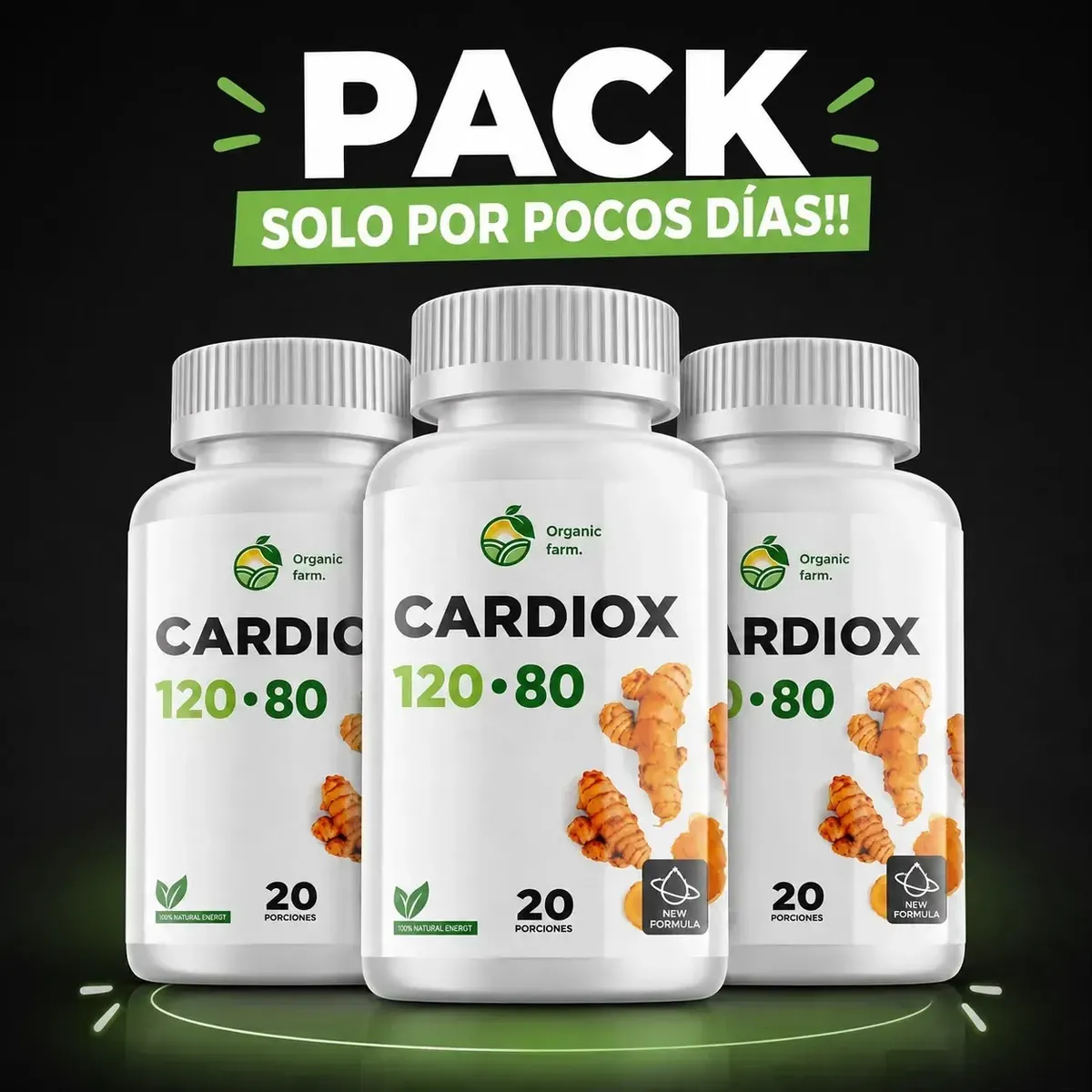 FNL - Cardiox 120-80  Un suplemento natural creado para apoyar la salud del corazón