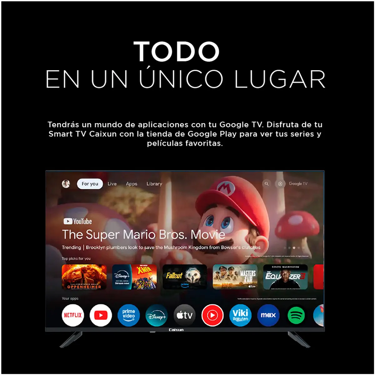 CAIXUN - Led Smart TV Caixun Google TV 43" FHD C43K1FG