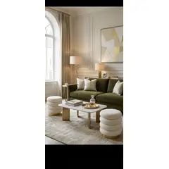 SWEET HOME - Puf boucle minim minimalista 40 cm