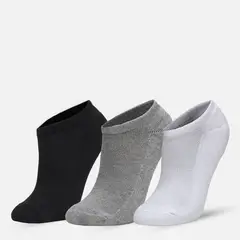HAKA HONU - Calcetines Unisex Las Tres Puntas Pack Corto Negro / Gris / Blanco