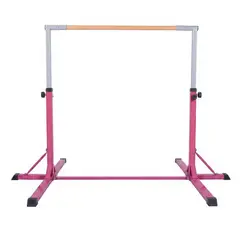 FLIK SPORT - Barra de Gimnasia Artística Ajustable 90-150 cm Flik Bar Solo de Madera Rosa