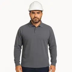 IRON X - POLERA PIQUE MANGA LARGA 230 GR IRON-X