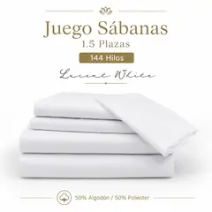 MARTINÉ - Juego de Sábanas Lisa Juliette 1.5 Plazas 144 Hilos